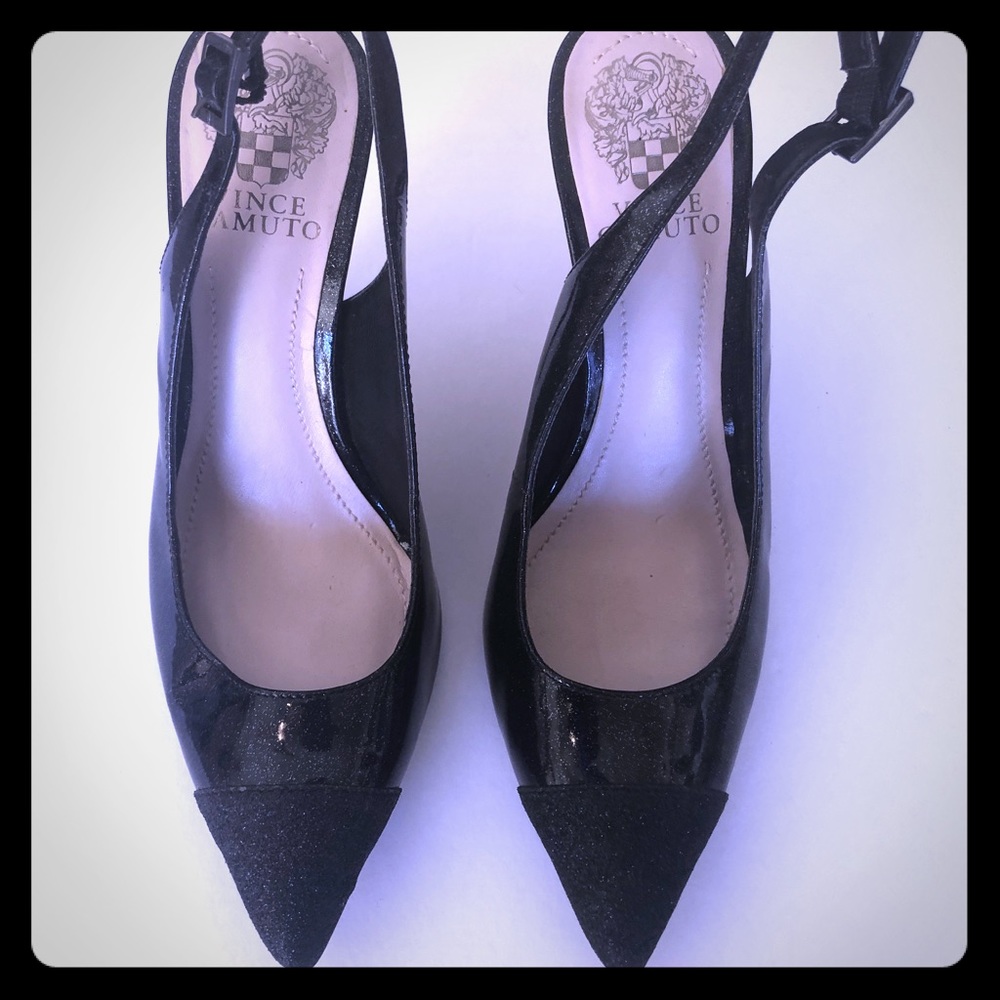 Black Slingback Heels by Vince Camuto